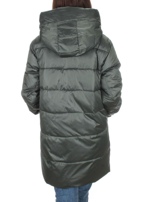 S21121 GRAY/GREEN Куртка зимняя женская (150 гр. холлофайбера) - Fashion фото 5