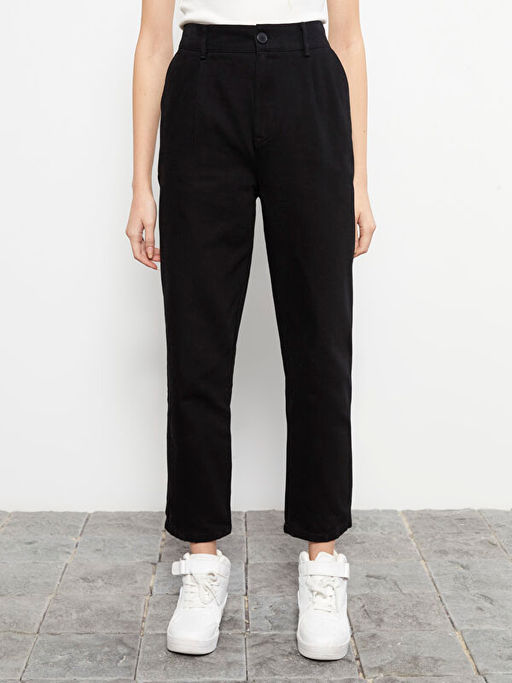 Kad?n Standart Fit D?z Pantolon