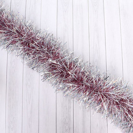 Цена за 10 шт. Гирлянда Каскад d 50 мм, дл.2м, голографическая микс - Simaland фото 3