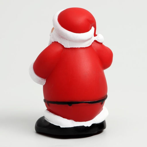 Игрушка пищащая для собак Дед мороз, виниловая, 7,2 х 5,5 х 10,5 см - Пижон фото 5