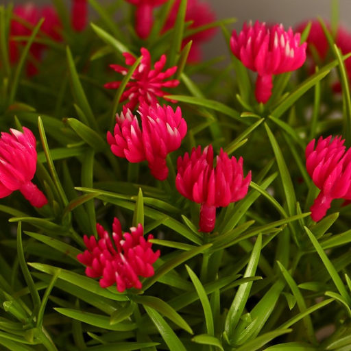 Искусственный цветок в горшке Чернушка дамасская, 18?15 см, МИКС