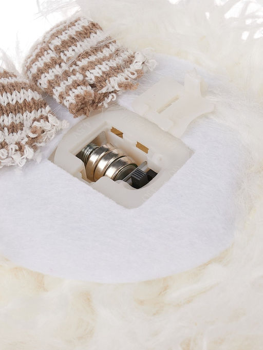 Фигура текстиль «Гном лосяш» 33 см, 1 LED, от батареек AG13×3, свечение тёплое белое