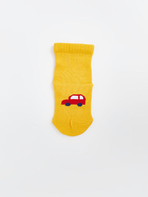 Bask?l? Erkek Bebek Soket ?orap 3l? - Waikiki фото 3