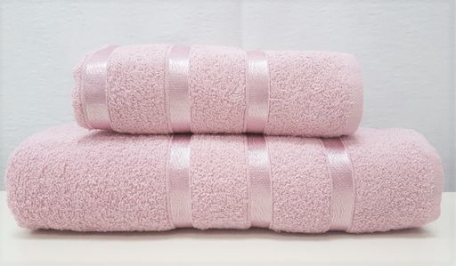 Комплект полотенец (подарочная упаковка) Gulcan SWAN 2 шт. (50x90, 70x140) ПУДРА