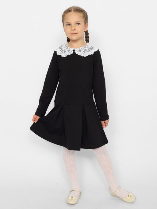 CRB wear/CWJG 63612-22 Платье для девочки,черный/Ex.Cherubino  фото 2