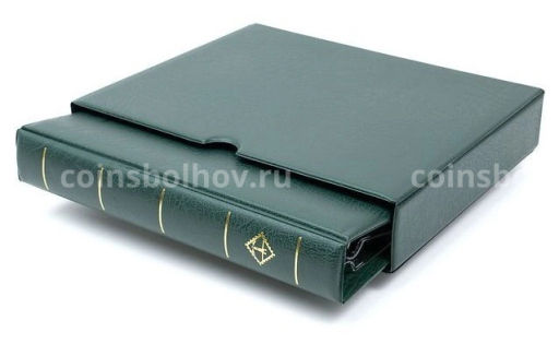 Альбом для монет без листов с защитным шубером формат Optima F Зеленый LEUCHTTURM 312210