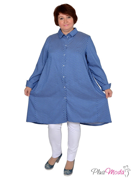 Туника Модель №492 размеры 44-84 - Plusmoda фото 3