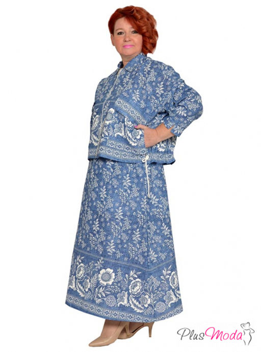 Юбка Модель №1879 размеры 44-84 - Plusmoda фото 8