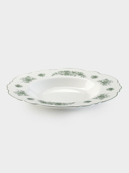 Тарелка глубокая WY Emerald Essence, 200 мл, d=21.5 см, фарфор, белая