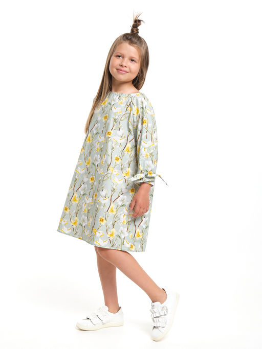 Платье нарядное хлопковое UD 7947 цветы - Mini maxi фото 9