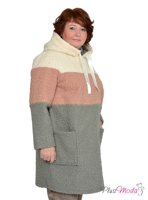 Куртка-пальто Модель №766 размеры 44-84 - Plusmoda фото 8