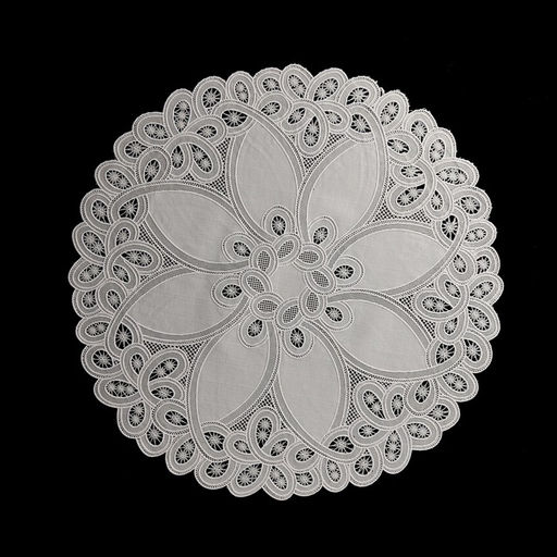 Цена за 12 шт. Салфетка ажурная Цветок, 3838 см, цвет бежевый - Simaland фото 3