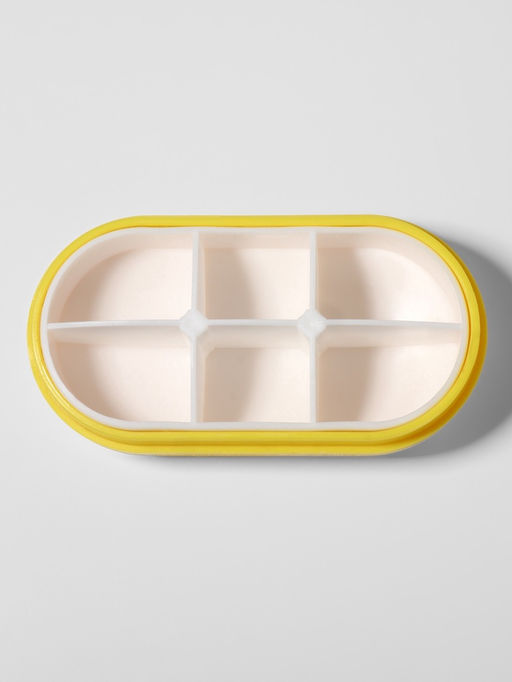 Цена за 2 шт. Таблетница Pill Box, 6 секций, 10×5.5×3 см, МИКС
