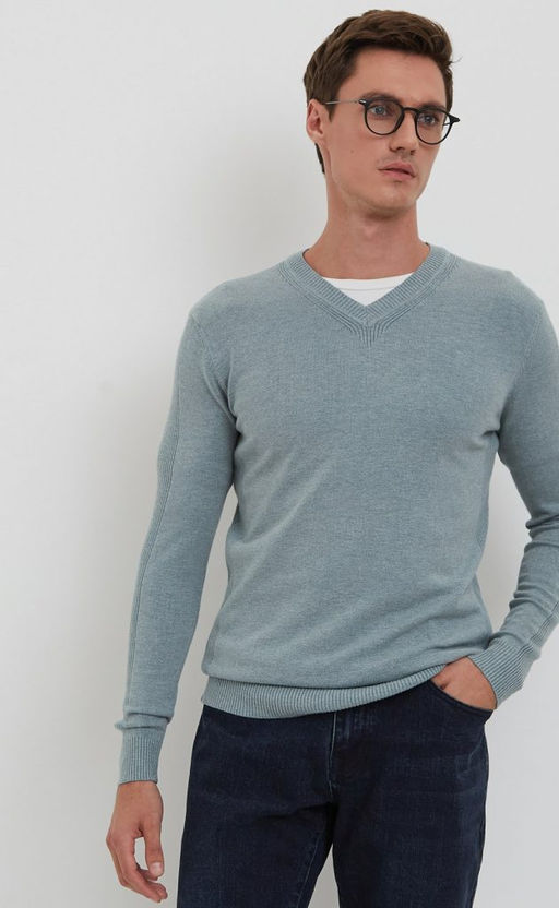 Пуловер F021-15-901 l.blue - Fine joyce фото 6