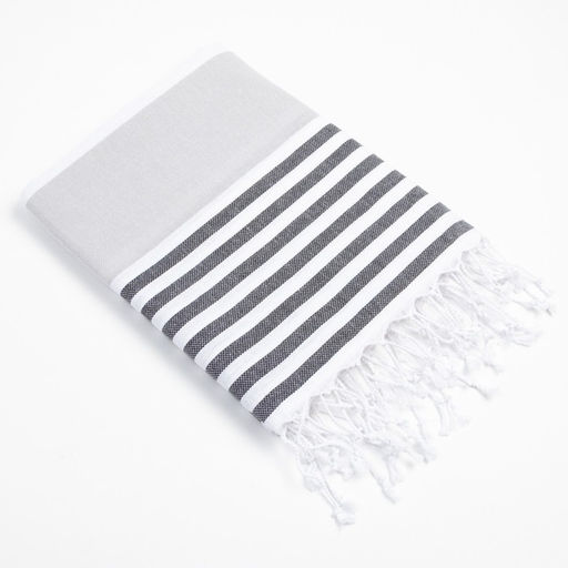 Пештемаль для пляжа, бани, сауны Фортуна 100х180 см, серый - Lovelife фото 2