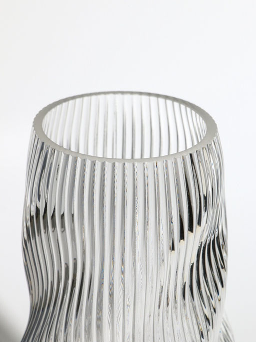 Ваза «Венди», 29×12×10 см, стекло, прозрачная