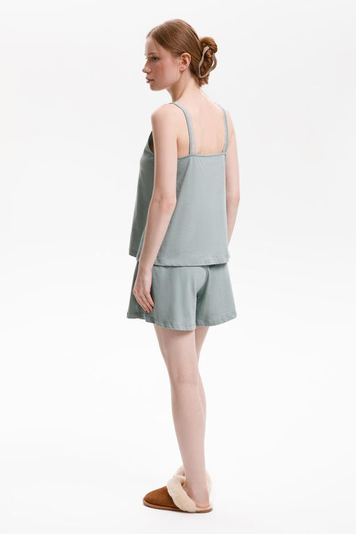 Е 20152/сухой зеленый пижама жен