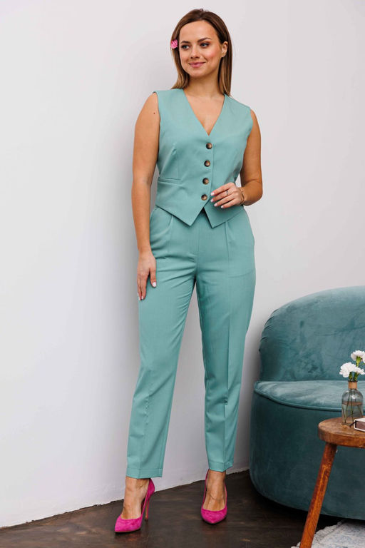 Брюки AURA 4125-164 шалфей  фото 3