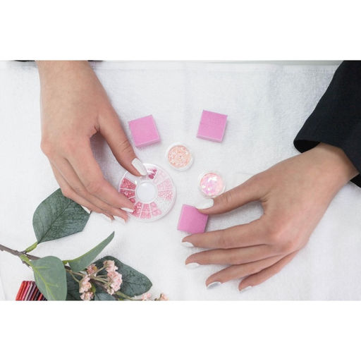 Бафы наждачные для ногтей, четырёхсторонние, 70 шт., разноцветные