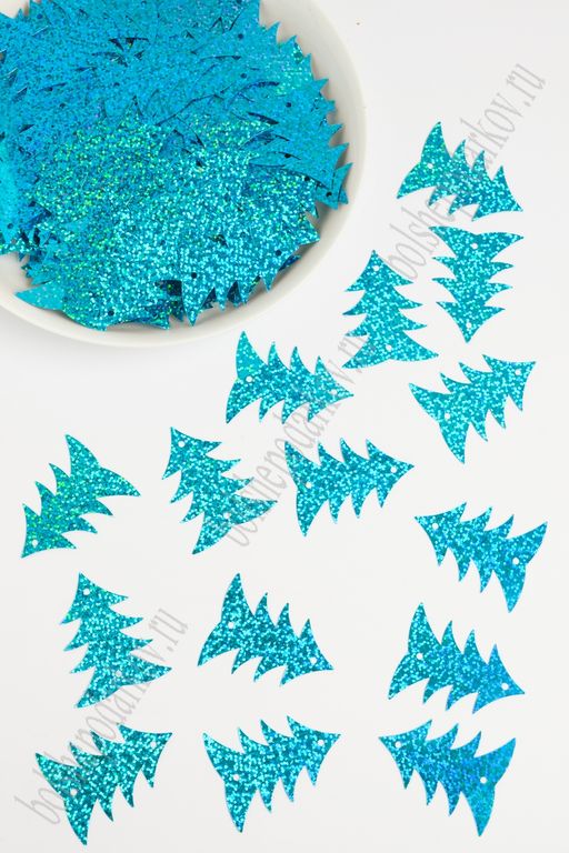 Пайетки "Елочка" 50 гр (SF-1935) бирюзовый №50132