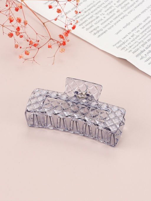 Цена за 12 шт. Краб для волос "Мариэтта" прямой, 10х4 см, микс
