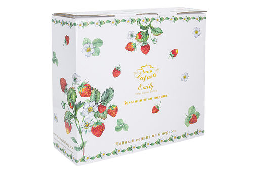 Чайный сервиз Земляничная поляна, 6 персон, 14 предметов - Anna lafarg emily фото 6