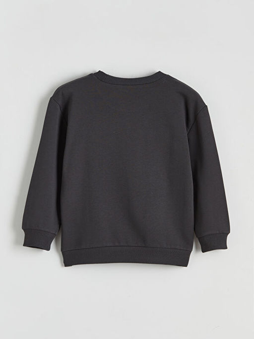 Bask?l? Erkek ?ocuk Sweatshirt