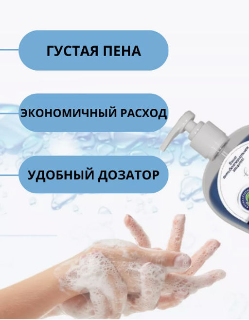 Жидкое мыло 500мл дозатор Антибактериальное