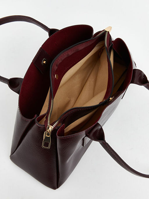 Deri G?r?n?ml? Kad?n Omuz ?antas?