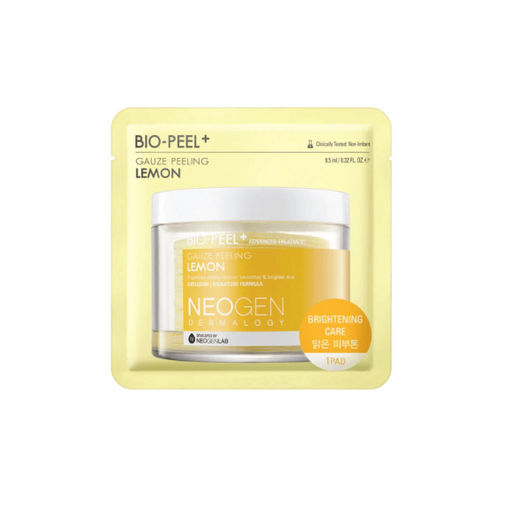 Sample Пилинг-диски осветляющие с лимоном NEOGEN Dermalogy Lemon Bright Pha Gauze Peeling, 9,5ml (1pads)