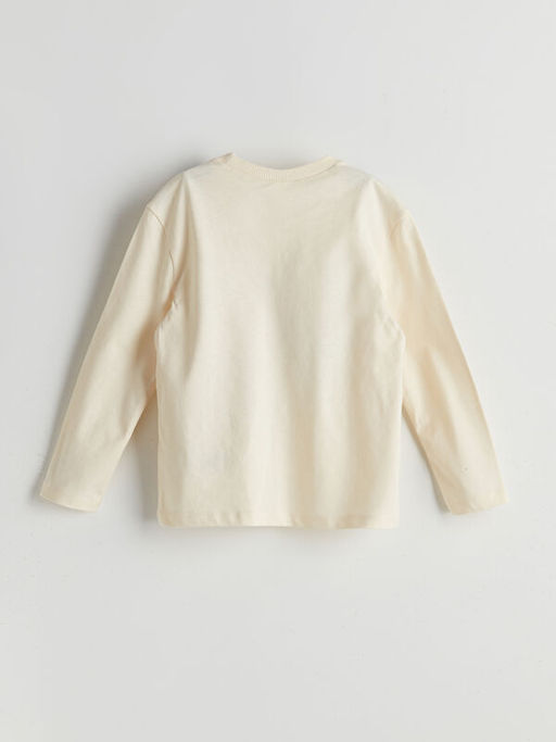 Bisiklet Yaka Dinozor Bask?l? Erkek ?ocuk Ti??rt