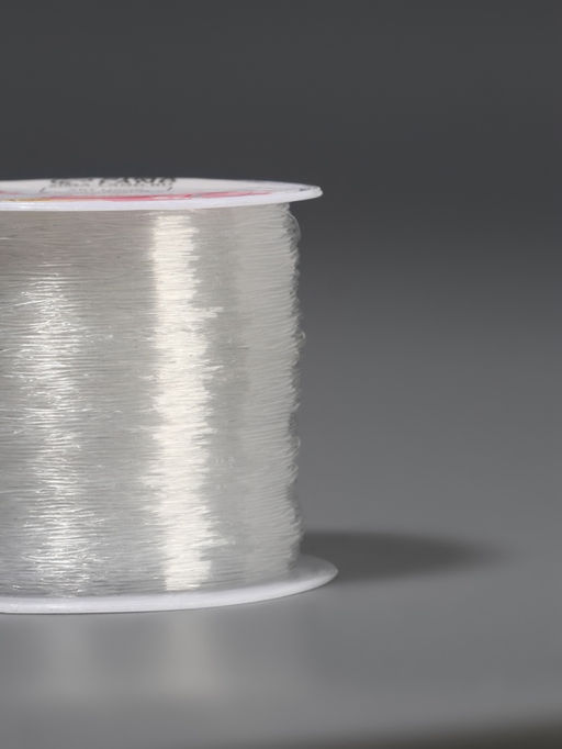 Нить для плетения, эластичная, 1001 м, d=0.4 мм, прозрачная