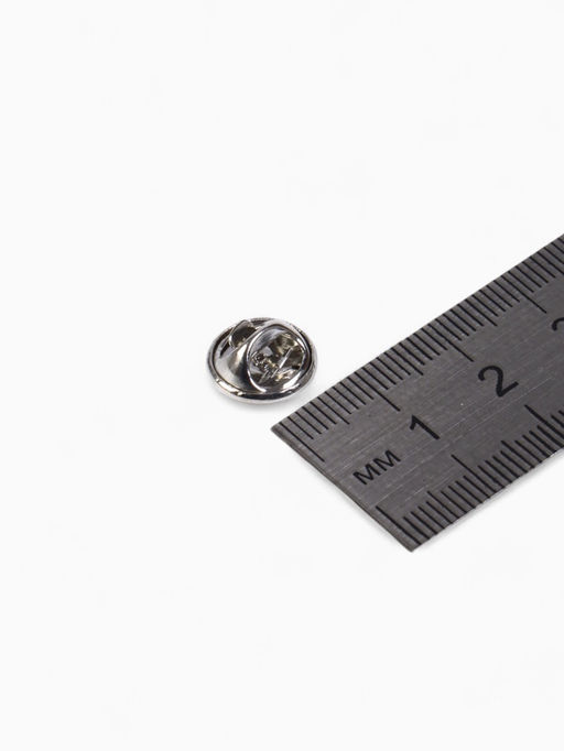 Цена за 2 шт. Основа для броши/значка (набор 5 шт.), площадка 1.5 см, цвет серебро