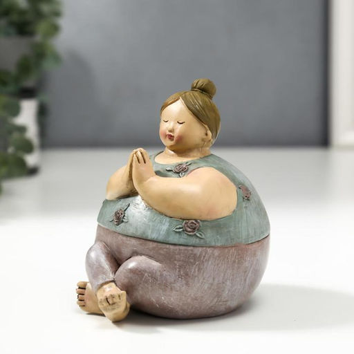 Фигурка полистоун «Пышечка медитирует», 11×8.5×10 см