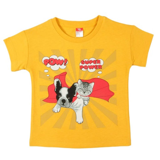 CRB wear/CWK 62503 Футболка для девочки, желтый/Ex.Cherubino  фото 2