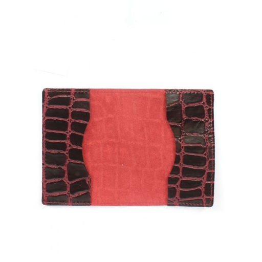 Обложка для паспорта Croco-П-1100 натуральная кожа бордовый скат (67) 265426  фото 2