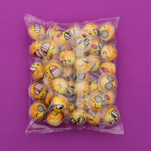 Цена за 40 шт. Жевательная резинка Смайлик с начинкой, 40 * 11,5 г - Simaland фото 2