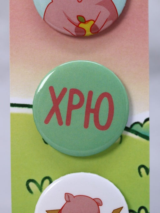 Набор значков 3 шт. iLikeGift "ХРЮ"