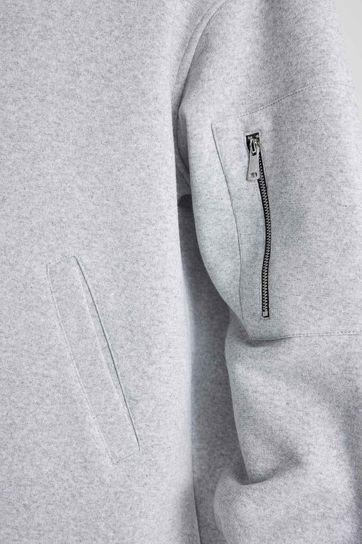 Бомбер-бомбер с воротником-стойкой Мягкий пушистый кардиган - Defacto фото 9