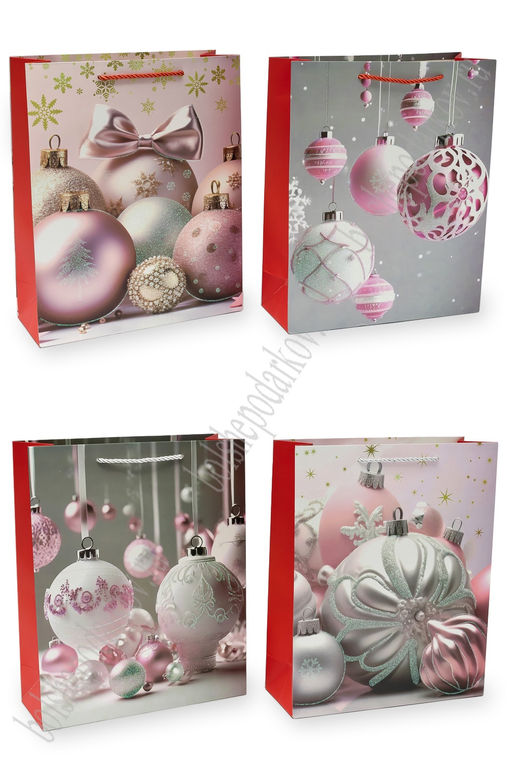 Пакет Новогодний 26*32*10 см (12 шт) SF-7569, микс №32