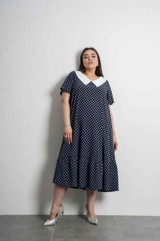 Платье Luxury Moda 1433 синий