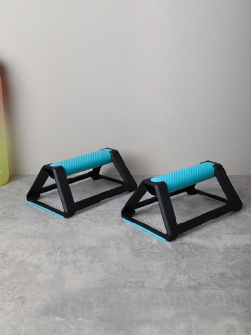 Упоры для отжиманий Woohooo Push-up bars II / комплект 2 шт / синий /уп 50/ - Галеонтрейд фото 4