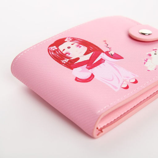 Кошелёк детский «Фея весны» на кнопке, розовый