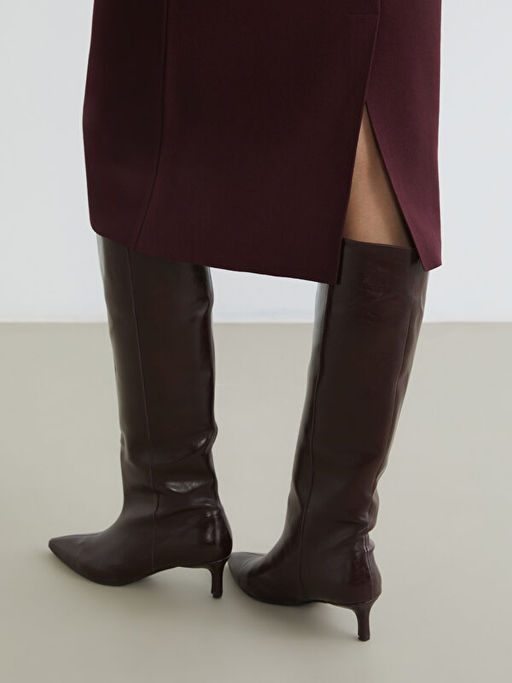 Beli Lastikli Y?rtma?l? Triko Etek