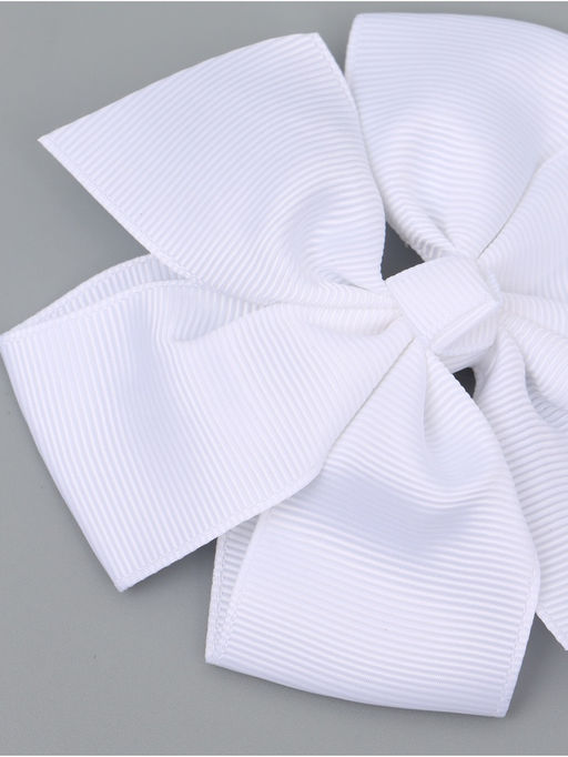 Бант для волос на заколке белый, Принцессы