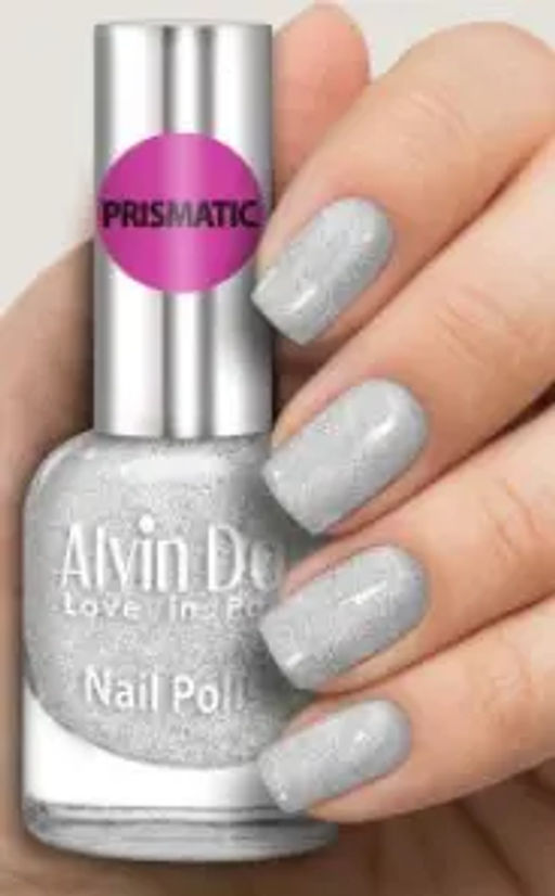Alvin Dor ( ADN-27 ) Лак д/н "PRISMATIC" тон 2704 (15мл). СЕРЕБРО