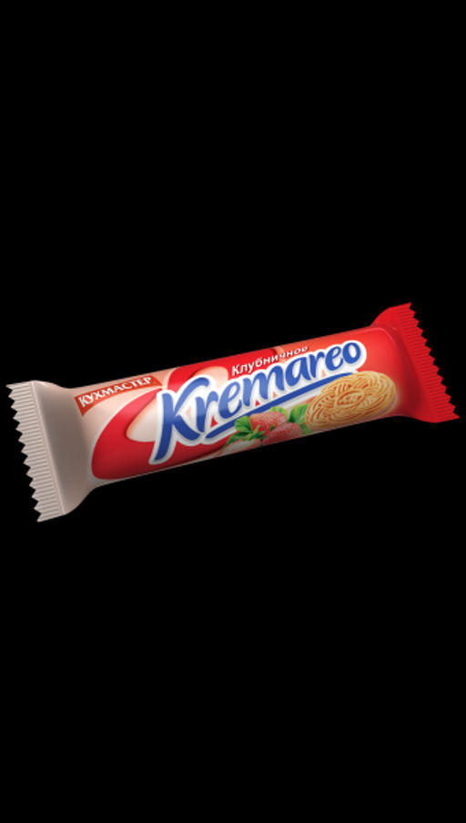 Печенье Кухмастер Kremareo с клубничной начинкой сахарное 100 г