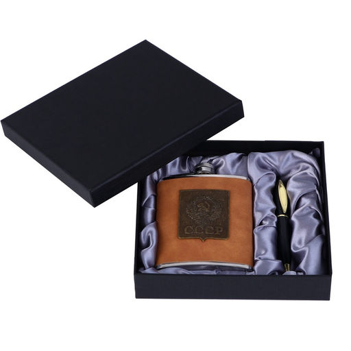 Подарочный набор СССР: фляжка 210 мл, ручка - Сима-ленд фото 4