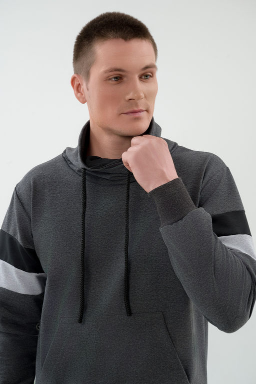 Толстовка мужская из футера Оскар темно-серый - Амадэль фото 4