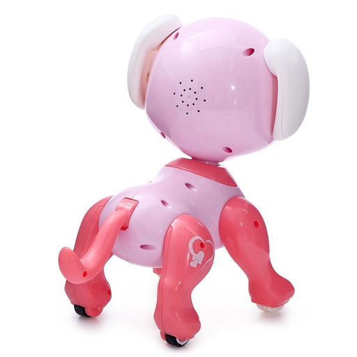 Робот собака радиоуправляемый Питомец WOOW TOYS, на пульте управления, интерактивный: звук, свет, танцующий, на аккумуляторе, розовый - IQ BOT фото 7